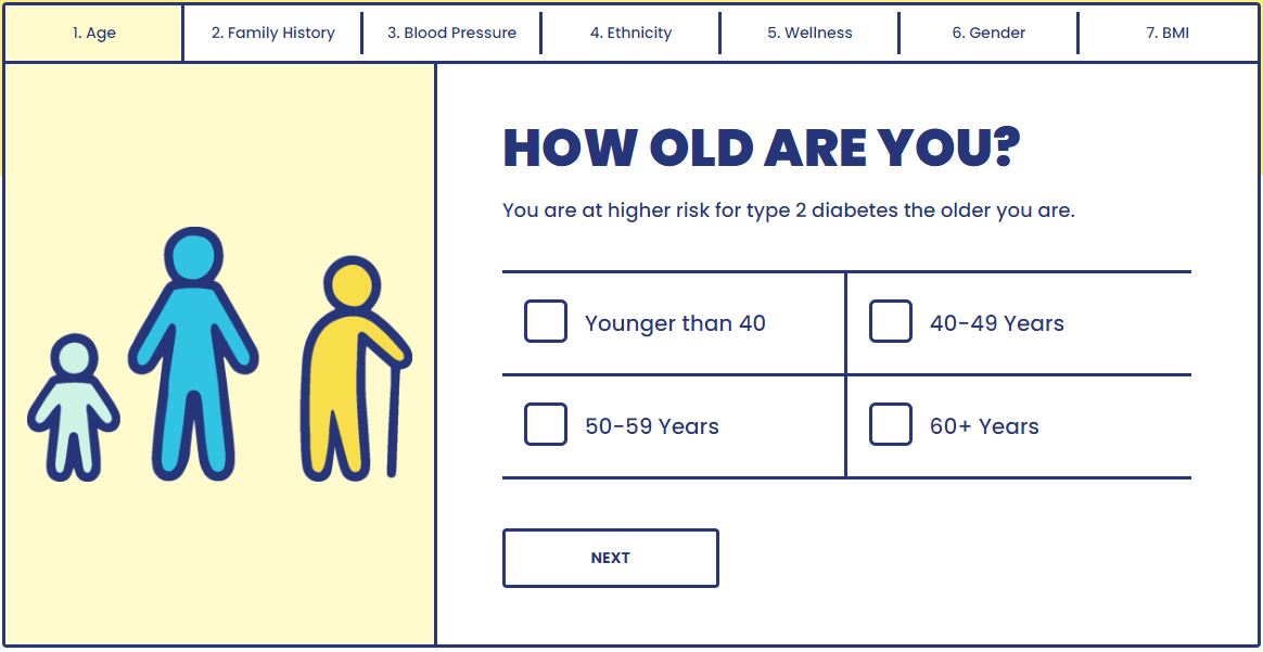 English LogoSKIP TO CONTENT TAKE THE RISK TEST HOME TAKE THE RISK TEST FIND YOUR PROGRAM REVERSE PREDIABETES FAQS ESPAÑOL